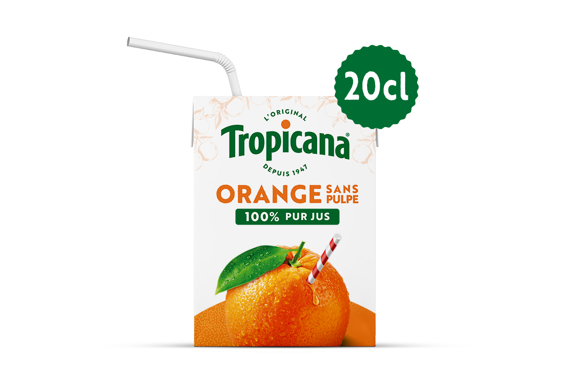 TROPICANA® 100% PUR JUS ORANGE 20CL